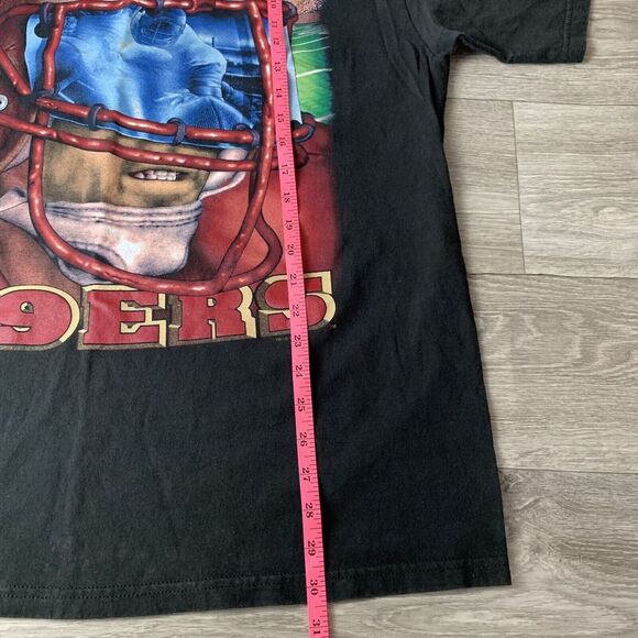 RARE VTG NFL San Francisco 49ers 90s 1996 Nutmeg Lee Sport USA T-Shirt Mens XL - Picture 8 of 11